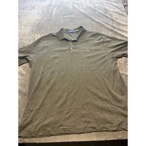 Polo Ralph Lauren Men's Polo Shirt 2XB Olive Green Classic Fit Pony Logo